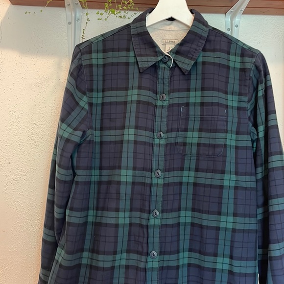 Fleeced Lined Flannel LL Bean - Picture 1 of 3